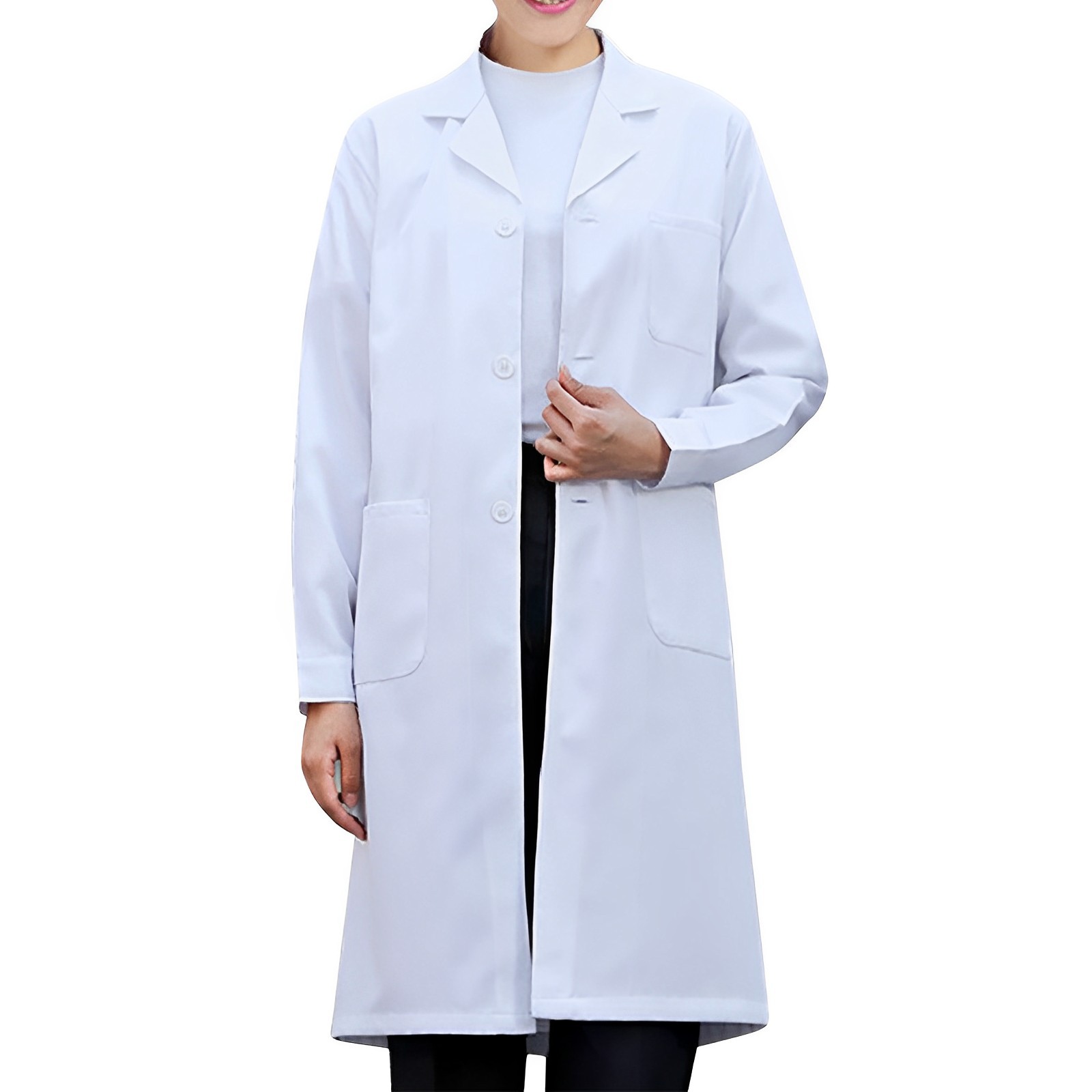 Medical Lab Work - Jaleco branco para mulheres, homens, estudantes,